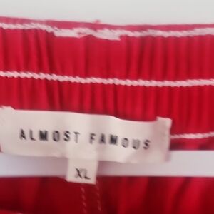 Almost Famous Red and White Striped Top